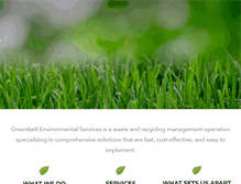 Tablet Screenshot of greenbeltenviro.com